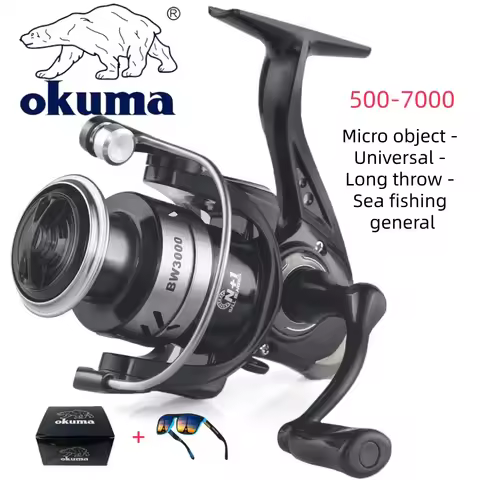 Okuma 500-7000 Spinning Fishing Reel Saltwater Jigging Reel Ultralight Surfcasting Spinning Reel