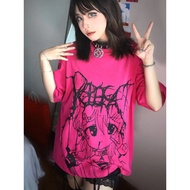 y2k y2k y2k Women's Clothing y2k Top y2k Wear y2k Hot Girl Japanese Comic Two-Dimensional Rosered yk