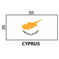 Cyprus Flag 3x5ft, Bendera Cyprus 3x5ft, Polyester