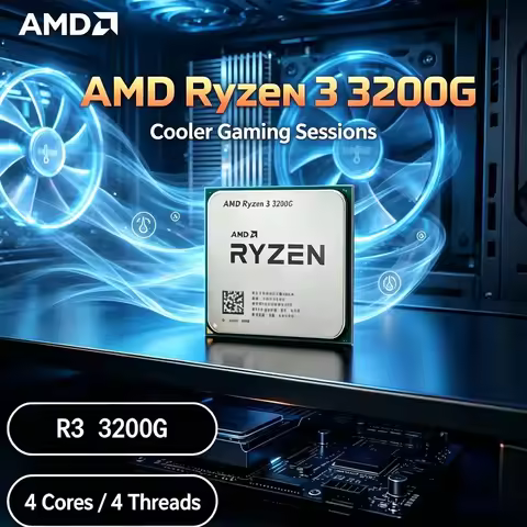 AMD Ryzen 3 3200G R3 3200G Desktop Processor CPU 3.6GHz 4-Core 65W AM4 Gaming Processor