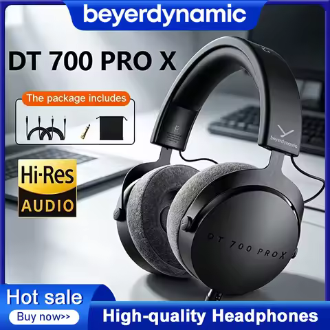 Beyerdynamic DT 700 PRO X Studio Grade Over Ear Headphones with HiFi Sound Closed Back Design for Pr