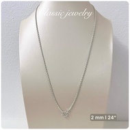 Hug Ngern Nan Shop Ready To Organize From Thailand Necklace With 92.5% Pure Silver Size 2 Mm. Length