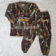 setelan kaos anak loreng brimob pelopor lengan panjang - training kids army satu setel