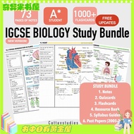 interesting ⚘Cambridge IGCSE BIOLOGY 0610 A Softcopy Study Bundle (Notes Flashcards Quizcards Past P