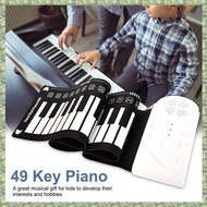 (DXCP) Roll Up Piano Piano Plegable 49 Keys Electric Piano Keyboard 49 Keys Portable Electronic Pian