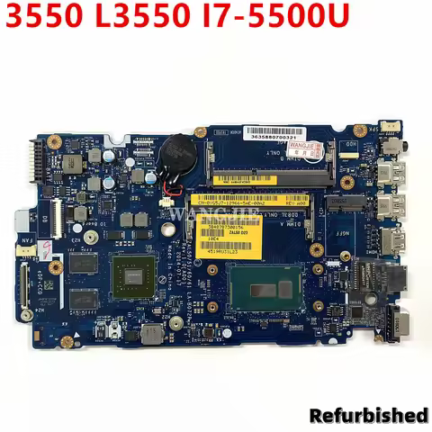 Laptop Motherboard For DELL Latitude 3550 L3550 SR23W I7-5500U Mainboard CN-0YG5J7 0YG5J7 076F94 LA-