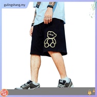 M-7XL Men Short Shorts Men's Clothing Pants Ready Stock Plus Size Black Youth Boy Drawstring Shorts 