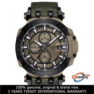 Tissot T115.427.37.091.00 Men's T-Sport T-Race Automatic Chronograph Black-Khaki Rubber Strap Watch