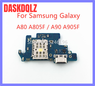 KDQL 1ชิ้นสามารถใช้ได้กับ Samsung Galaxy A80 SM-A805F A90 A905F USB ชาร์จพอร์ตสายอ่อนสำหรับเปลี่ยนอะไหล่ KDQLZ