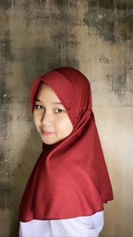 JILBAB ANAK SEKOLAH BAHAN PE Doubel/KERUDUNG Sekolah Model  VILORA Terlaris VIRAL