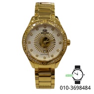 Roscani Sapphire Glass Gold Stainless Steel Band Ladies Watch BLE455G5