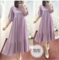 DASTER VIRAL/MIDI DRESS ANDIN/DASTER ANDIN KEKINIAN/MIDI DRESS MODEL DASTER WANITA