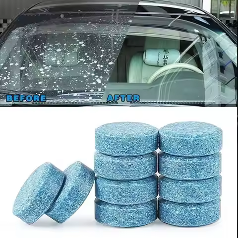 10/20/50/100Pcs High Concentration Effervescent Tablets, Front Windshield Cleaning Tablets, Anti-Fog