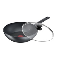 Tefal 特福 左岸雅廚系列 不沾小炒鍋+玻璃蓋 電磁爐適用  28cm  1組