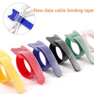 20Pcs 20cm Reusable T-type Velcro Cable Tie Wire/Colorful Computer Data Cable Tape Buckle Belt/Nylon