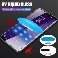For Samsung Galaxy S23 S22 S21 S20 S10 Plus S9 S8 Plus Note 9 8 10 plus 20 ultra Nano Liquid UV Glass Screen Protector