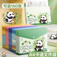 【现货速发】卡皮巴拉A4文件袋学生卡通大容量按扣加厚试卷卡通防水收纳袋资料7/29SN 【In-stock for quick delivery】Kapibara A4 file bag for st