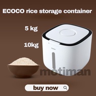 ECOCO Rice Storage Container Rice Box 5kg 10kg Insect Moisture Proof Sealed Bekas Beras Tempat Simpan Beras 米桶