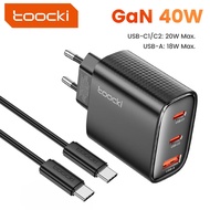 Toocki 40W USB GaN Charger PD Fast Dual Type C Phone Charger
