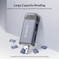 Type-C-C-Usb micro-usb-a 2.0 orico Tf-Sd OTG Card Reader with usb2.0 hub 6in1 2CR61