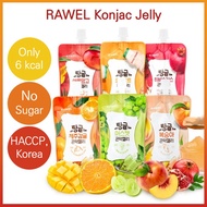 [RAWEL] Delicious diet low calories Konjac Jelly with 6 flavors 130g / Only 6kcal, No Sugar, Fat Fre