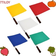 7TILOYSHOP Linesman Flags, Multi-color Waterproof Referee Flag,  Professional with Sponges Handle Is
