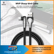 Baseus MVP 3A Mobile Game Cable Sharp-bird Cable Type C USB C / Lightning Cable
