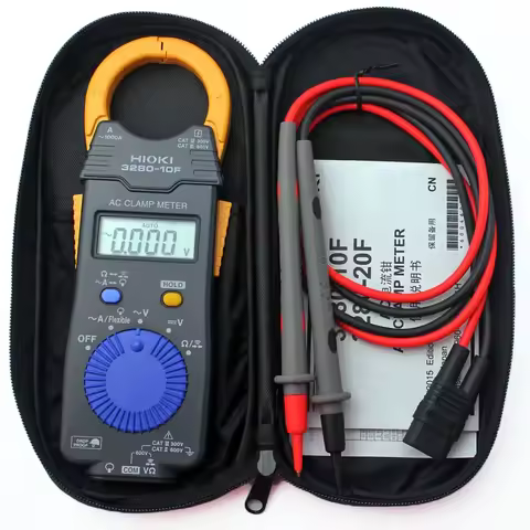 Hioki 3280-10F Clamp Meter 1000A AC True RMS Ultra-Slim 16mm Jaw 600V CAT III Backlit Drop-Proof Bra