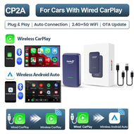 CarlinKit 4.0 CP2A 2-In-1 CarPlay Android Auto Wireless Adapter For Wired CarPlay Cars BT Wifi 5GHz 