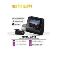 70mai Dash Cam A510 Dual Channel 1944P QHD Car Recorder with GPS ADAS & Apps Control Add-On 4G Hardw