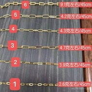 White AU750Yellow Stackable Chain Single Jaw Luxury Jewelry Gold Chain k Rose Gold G18K Wearing Leng