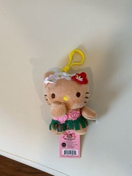 Hello Kitty Hawaii Plushie Keychain 夏威夷限定黑皮kitty