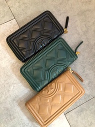 Tory Burch Fleming soft continental zip long wallet bag 菱格長銀包 1011