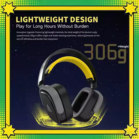 AJAZZ AHM09 MAX Over-ear Headphones – Wireless Headphones For Gaming The Office And Leisure – Wirele