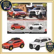 Hot Wheels Premium 2 Pack Subaru Crosstrek 2018 Toyota 4Runner Toy Vehicle Diecast JBK98