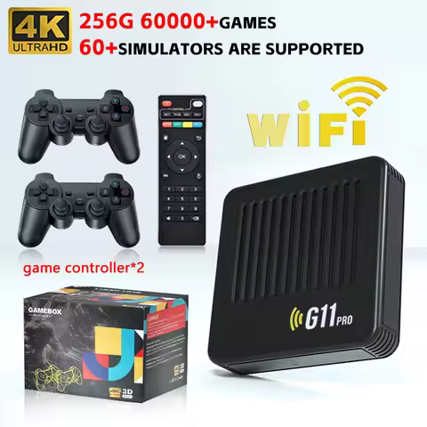 G11 Pro Game Box Video 256G Built in 60000+ Retro Games 4K HD TV Game Stick Video Game Console 2.4G 