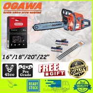 READY STOCK Ogawa 16"/ 18" /20" Chainsaw High Performance Engine Japan Tech Chainsaw
