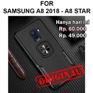 HP IRING Leather acing case Samsung A8 2018 - A8 Star softcase casing elegant coverhp