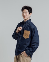 KINS 19 STUDIO |  DENIM OVERSIZED SHIRT เสื้อเชิ้ตยีนส์คินส์ [KN324]