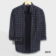 KEMEJA Long Sleeve Flannel Shirt Men's Shirt Casual Shirt FPA-15