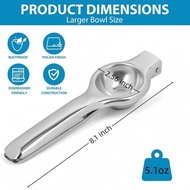 Jenkin Stainless Steel Manual Juicer Citrus Lemon Squeezer,Fruit Juicer Lime Press Metal,Professiona