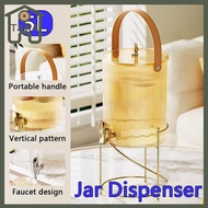 5L Juice Jar With Stand Water Beverage Wine Dispenser Kitchenware Cold Kettle Stand With Faucet