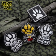 [Brave Tribe] K9 Army Dog Unique Embroidered Badge Velcro Armband Epaulet Outdoor Bag Sticker Lumino