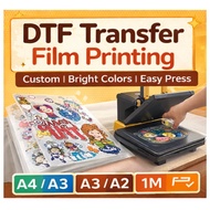 DTF Fil, DTF Film Printing, Iron On Heat Transfer Patch, Head Press Film, DTF Heatpress Film