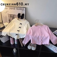 [1-6±yrs] OOTD Baju Budak Perempuan Baju Kanak 2025 Girl Kids Shirt Blouse Top Soft Cotton Long Slee