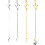 PH PandaHall 4pcs 2 Colors Ear Plugs Earrings, 304 Stainless Steel Earplug Earrings 5.9 inch Earplug