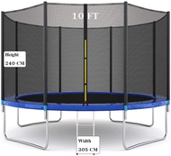 แทรมโพลีน 10 ฟุต กว้าง 305 cm -Trampoline 10 FT ของเล่นเด็กเล็ก เด็กใหญ่  สปริงบอร์ด  รับประกันสินค้า