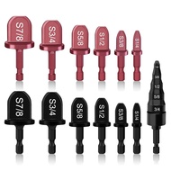 13 Piece Copper Flaring Tool Pipe Expander HVAC Repairing Kit Black & Wine Red Carbon Steel 1/4In3/8
