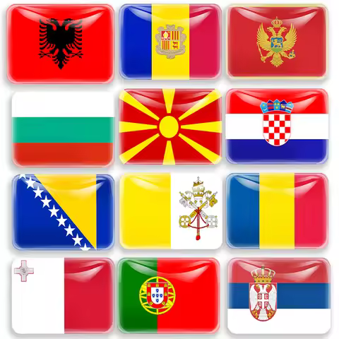 Southern Europe countrys Flag 67*47cm Large size Fridge Magnet Albania Croatia Romania Italy Spain G