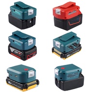 New LED Battery Adapter For Makita For Dewalt For Milwaukee For Bosch 14.4V/18V Li-ion Battery Conve